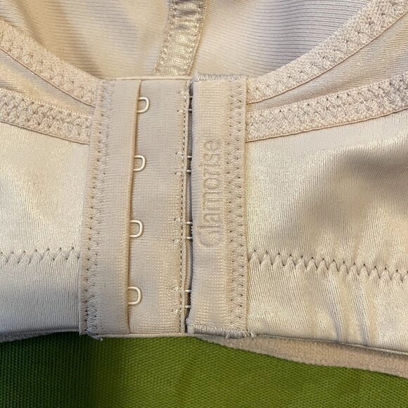 Glamorise Sport Beige No-Bounce Moisture Wicking Camisole Sports Bra 46F - Picture 6 of 8